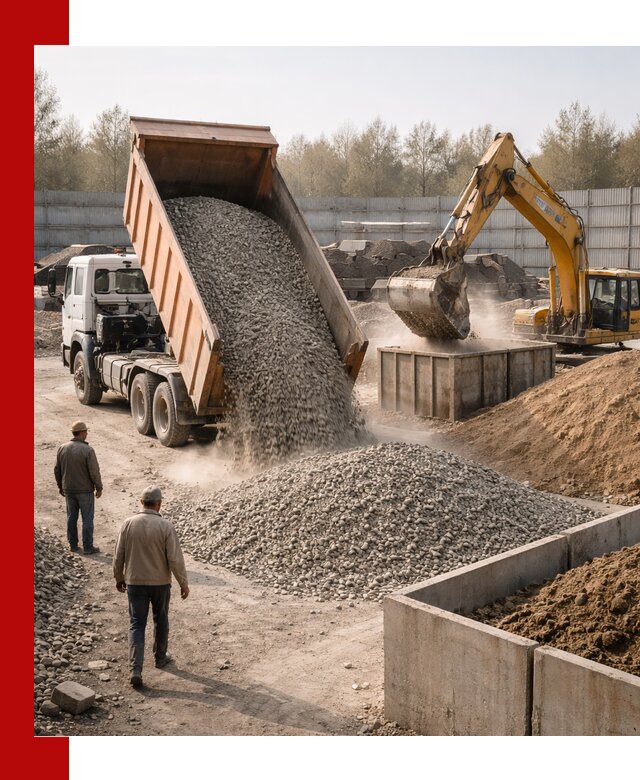 Доставка нерудных материалов с погрузкой и разгрузкой в Тейково