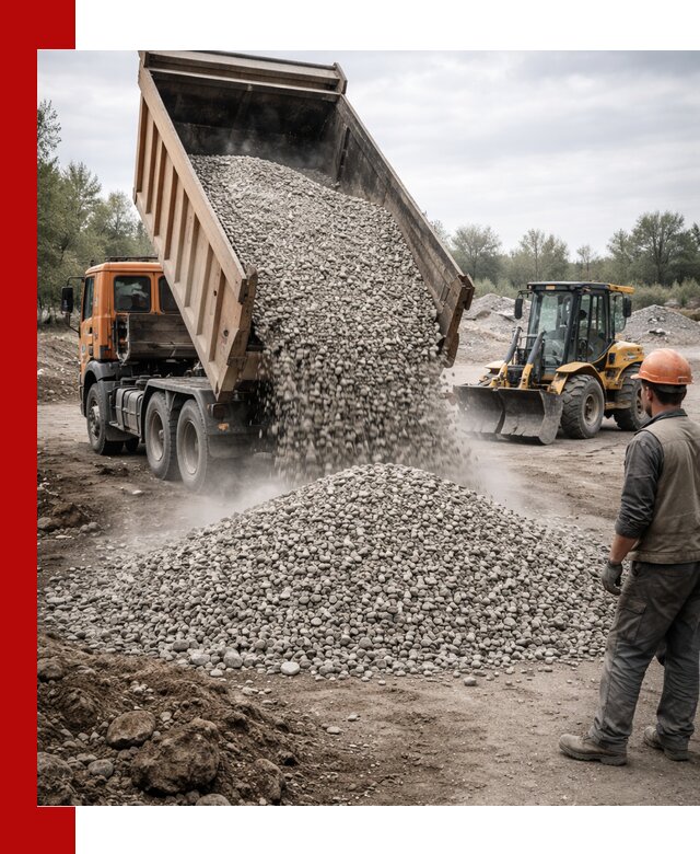 Доставка щебня в Тейково крупными и мелкими фракциями