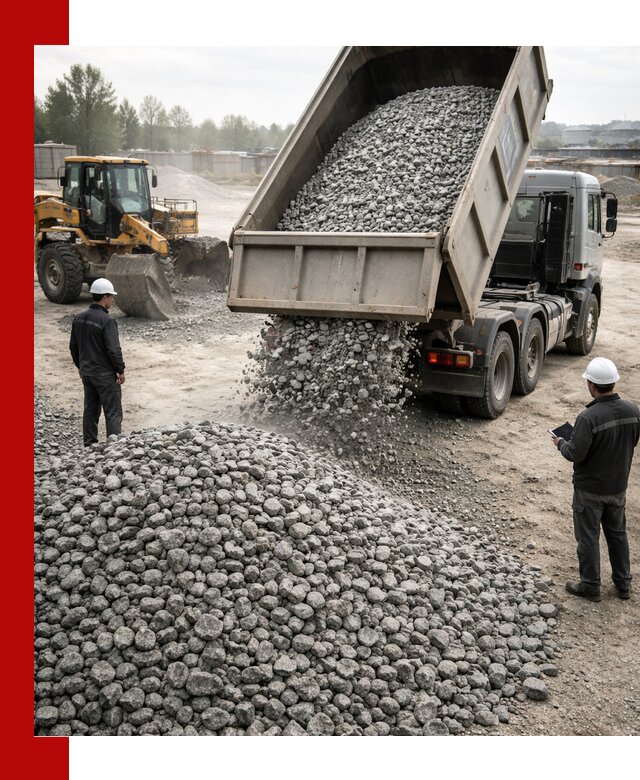 Доставка гранитного щебня фракции 20-40 в Тейково