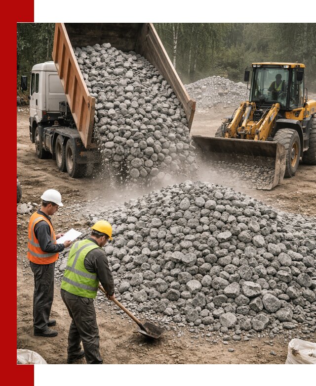 Гранитный щебень фракция 70-150 доставка в Тейково