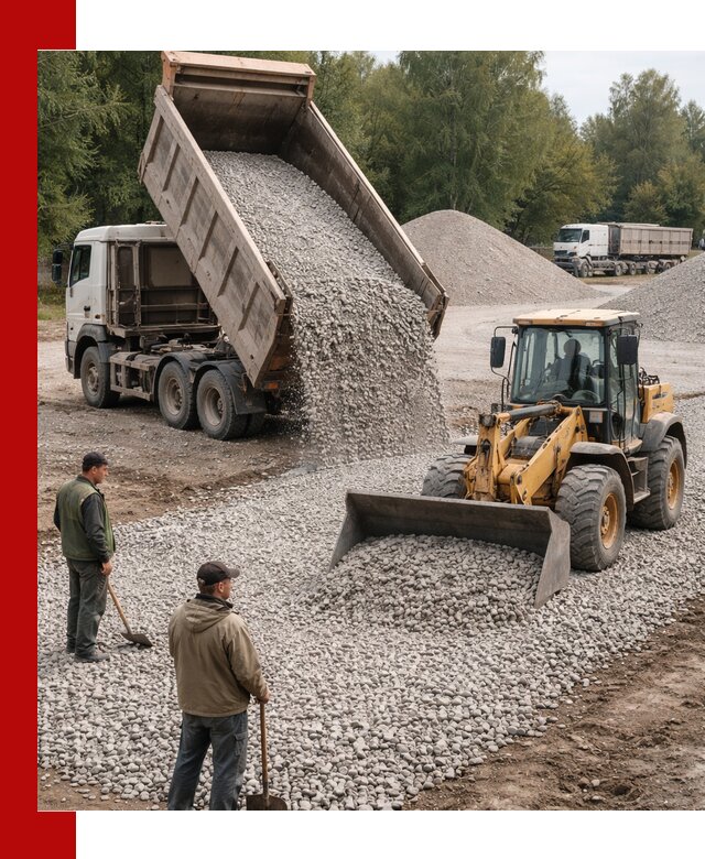 Купить гравийный щебень фракция 20-40 в Тейково с доставкой