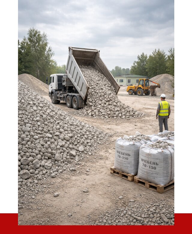 Известняковый щебень фракция 70-150 в Тейково от 1359 р. | ПРОНЕРУДТкв