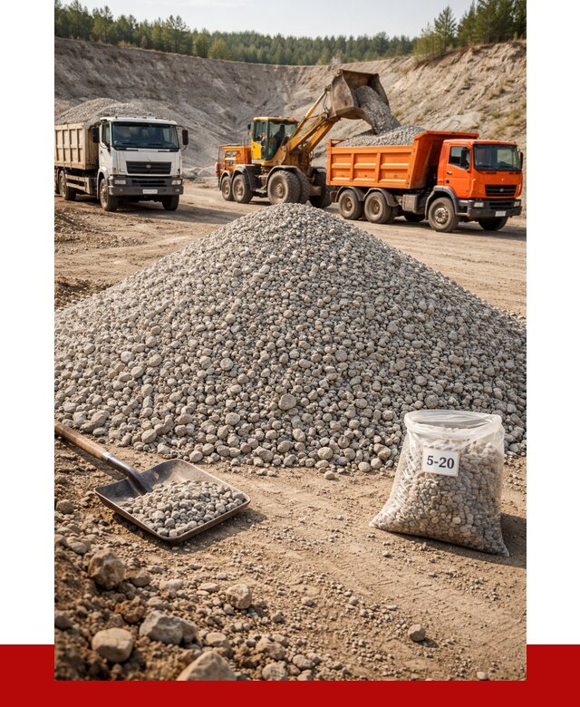 Доломитовый щебень фр. 5-20 в Тейково от 4567 р. | ПРОНЕРУДТкв
