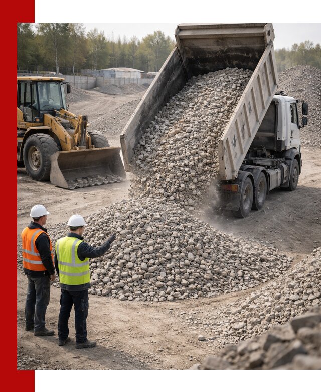 Вторичный щебень фракция 40–70 доставка в Тейково