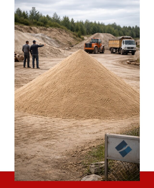 Карьерный песок навалом в Тейково от 1957 р. | ПРОНЕРУДТкв