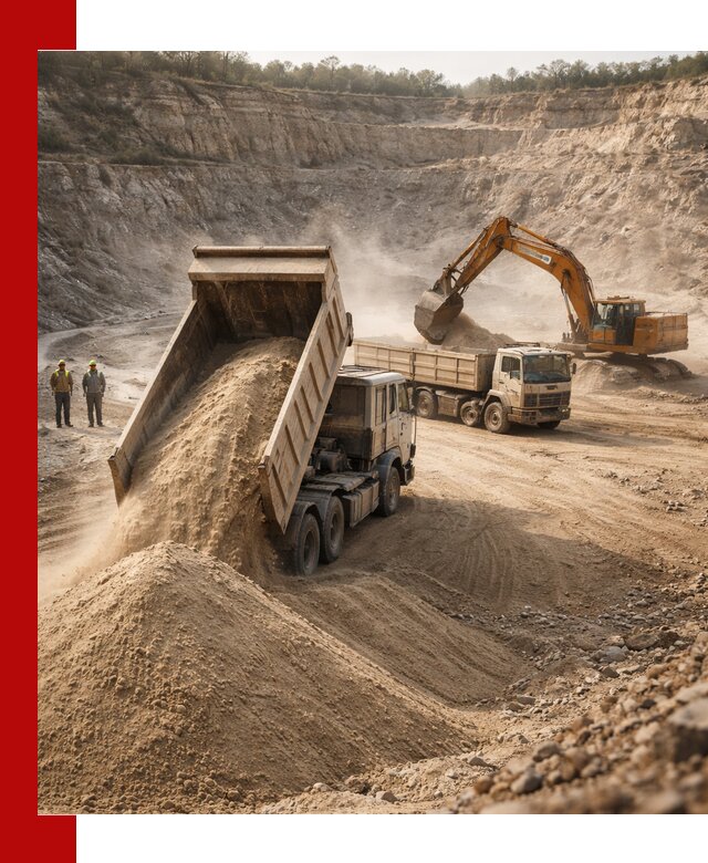 Карьерный песок навалом с доставкой в Тейково