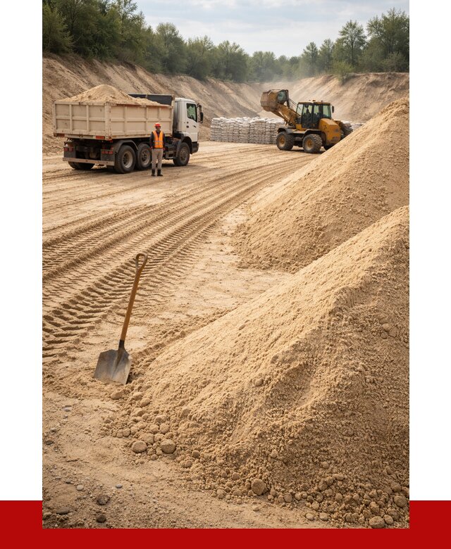 Карьерный песок мелкозернистый в Тейково от 9786 р. | ПРОНЕРУДТкв