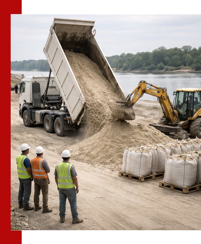 Доставка речного песка в Тейково самосвалами и погрузкой