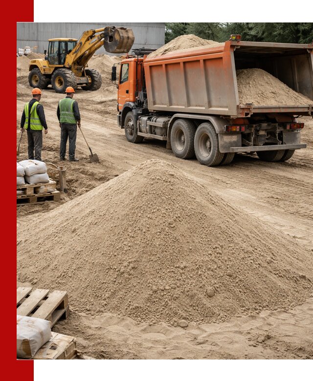 Доставка и продажа мытого речного песка в Тейково