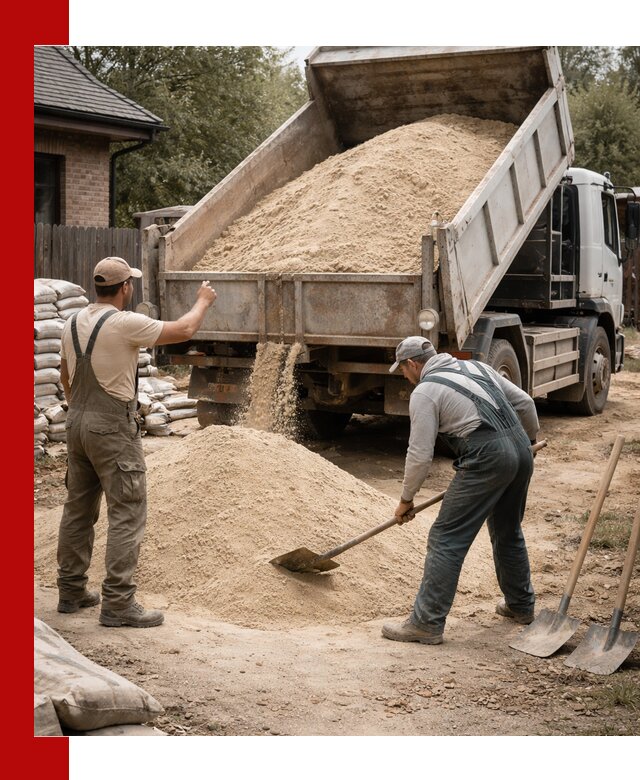 Песок для штукатурки с доставкой в Тейково качественный и чистый