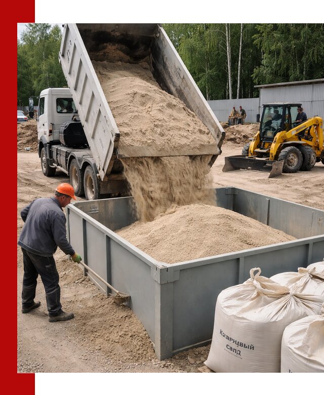 Кварцевый песок для фильтра в Тейково — доставка и качество