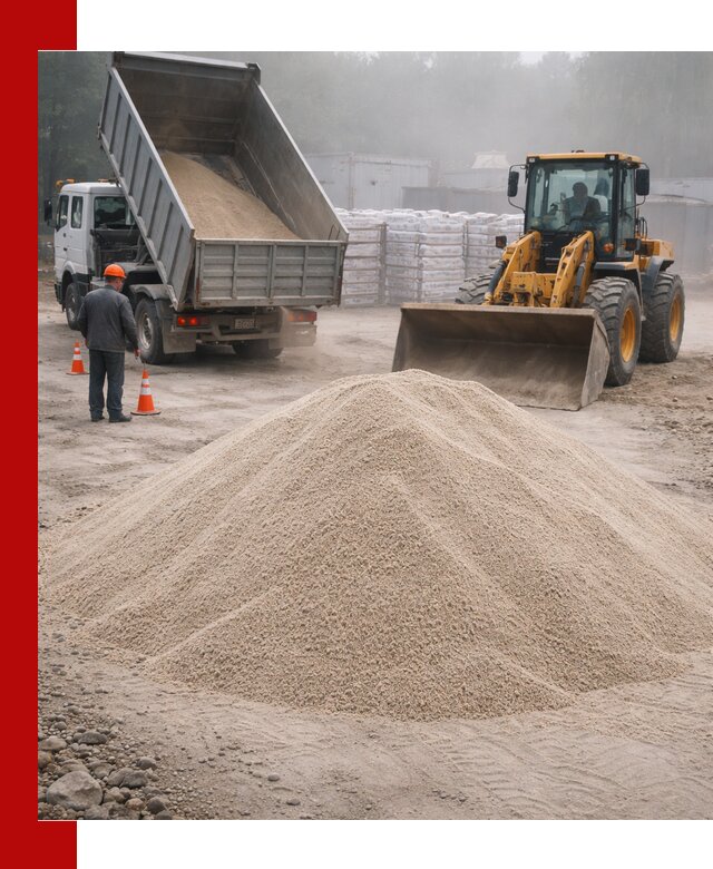 Кварцевый песок фракция 0–8 для стройработ в Тейково