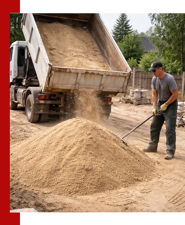 Доставка сухого песка самосвалами в Тейково