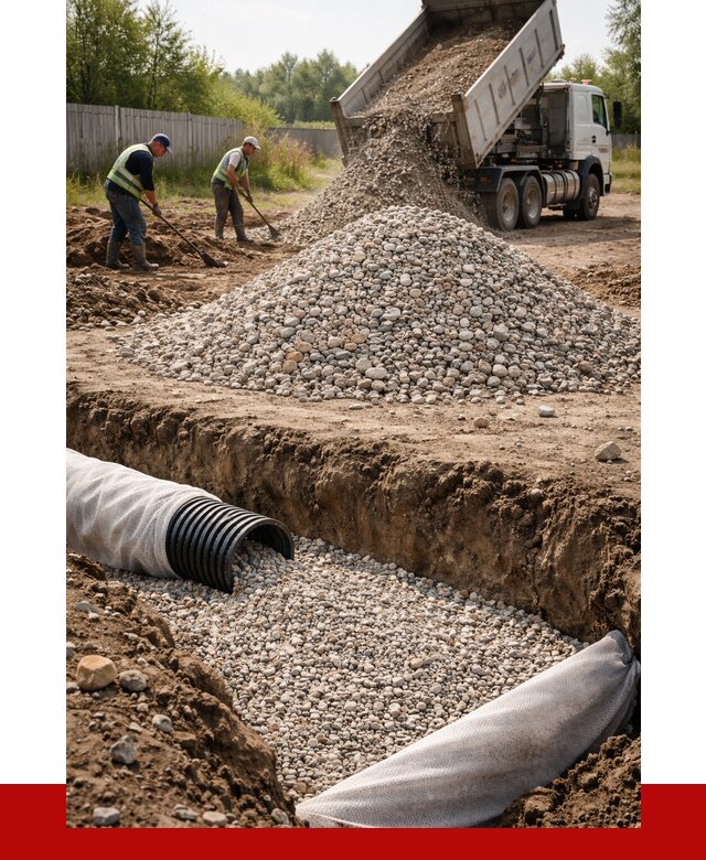 Гравий для дренажа в Тейково от 2392 р., доставка ПРОНЕРУДТкв