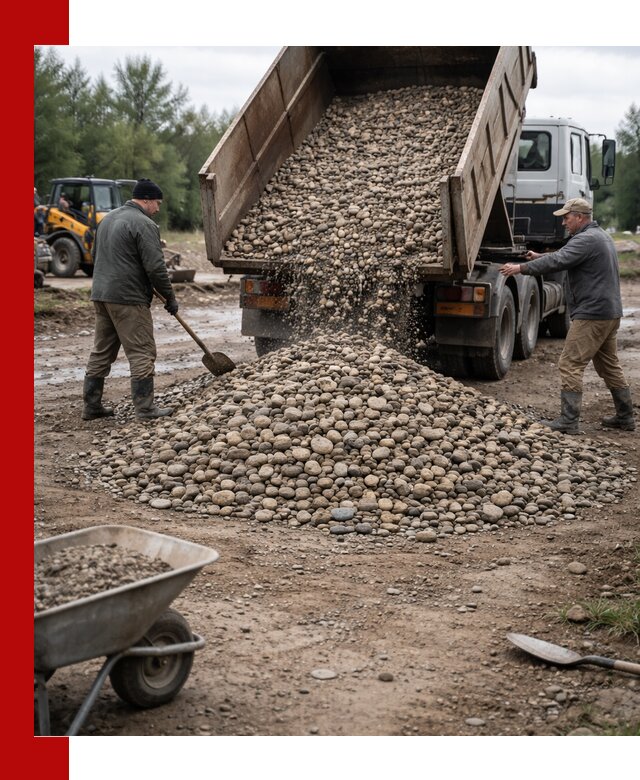 Доставка гальки речной оптом и в розницу в Тейково