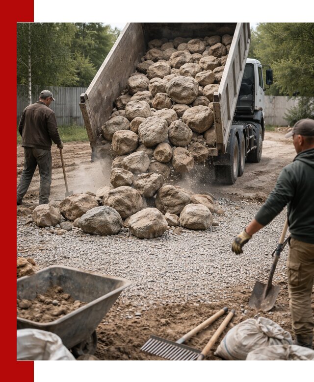 Доставка и укладка булыжника в Тейково