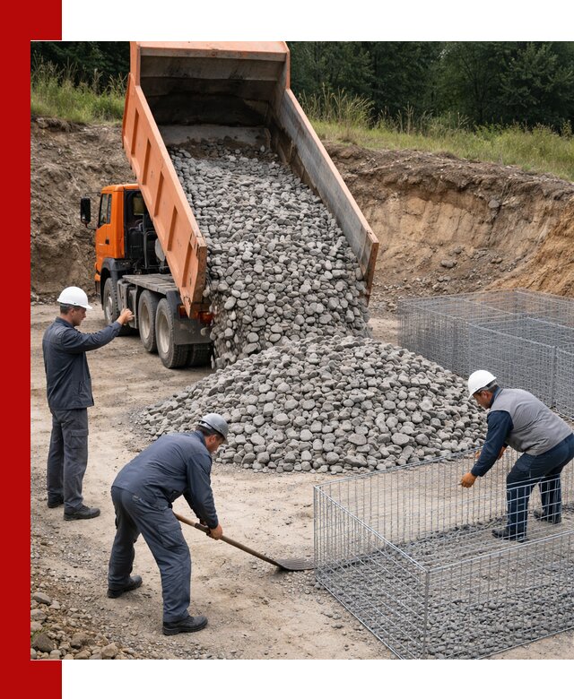 Камень для габионов с доставкой в Тейково быстро и надёжно