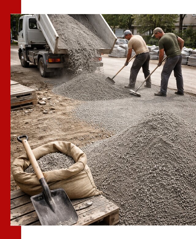 Отсев для тротуарной плитки в Тейково — доставка и укладка