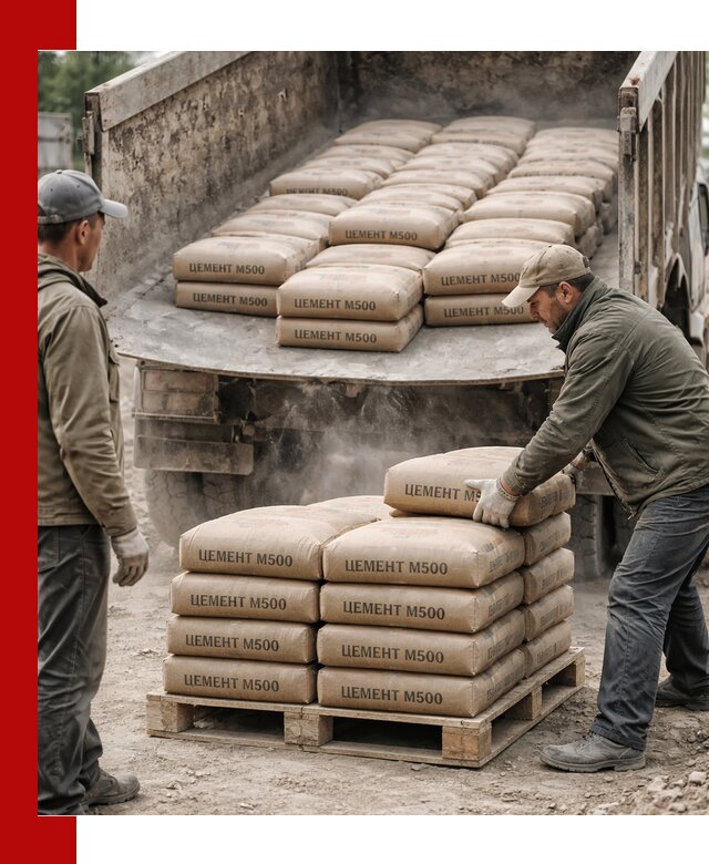 Цемент М500 с доставкой самосвалом в Тейково