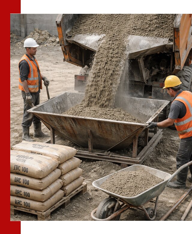 Доставка цементно-песчаной смеси М100 в Тейково