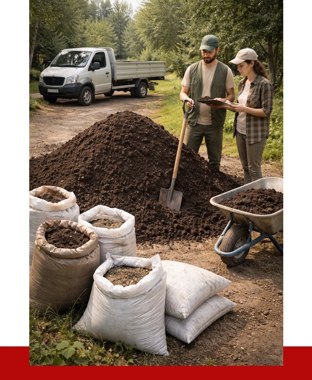 Купить грунт с доставкой в Тейково от 4893 р. за м3 | ПРОНЕРУДТкв