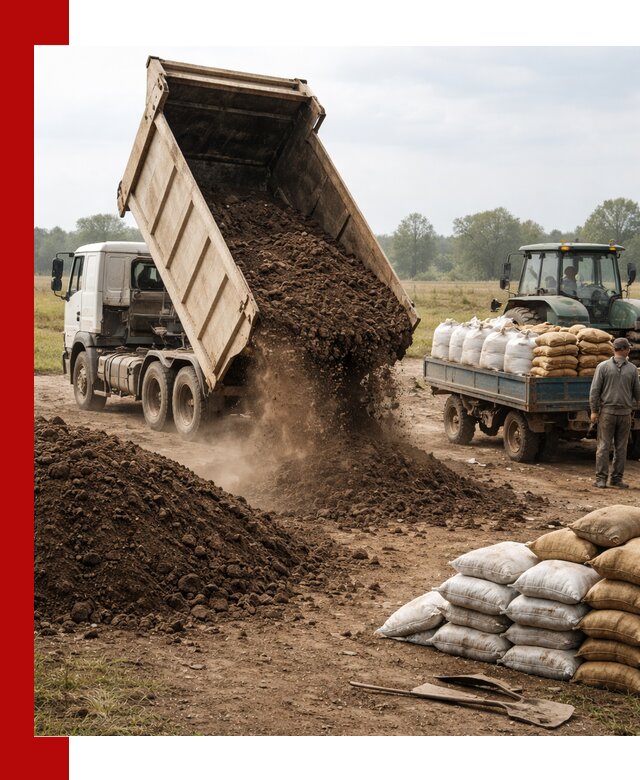 Доставка грунта и удобрений оптом в Тейково для сельхоз и строительства