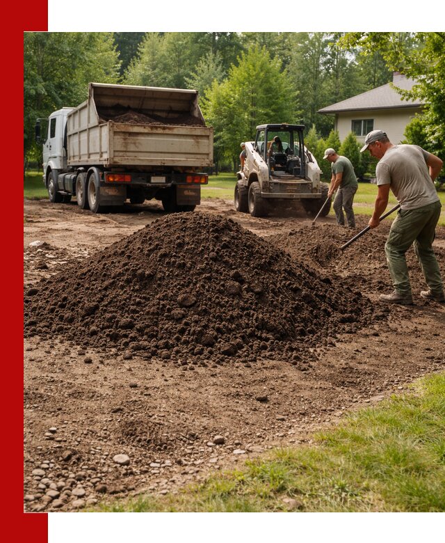 Доставка и укладка грунта для газона в Тейково
