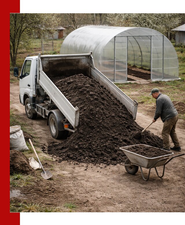 Чернозем для теплицы с доставкой в Тейково