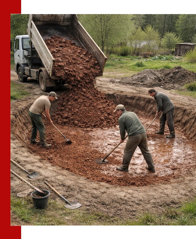 Купить качественную глину для пруда в Тейково