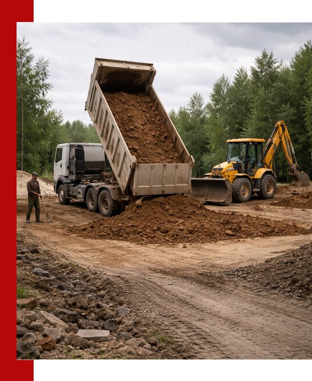 Доставка суглинка самосвалами в Тейково подсыпка и планировка