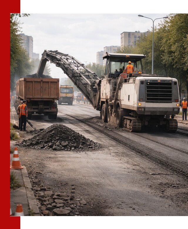 Фрезерованный асфальт в Тейково — удаление и вывоз старого покрытия