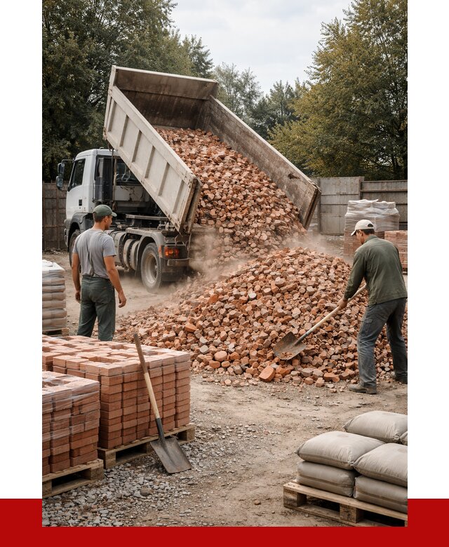 Бой кирпича в Тейково с доставкой от 4567 руб/куб | ПРОНЕРУДТкв
