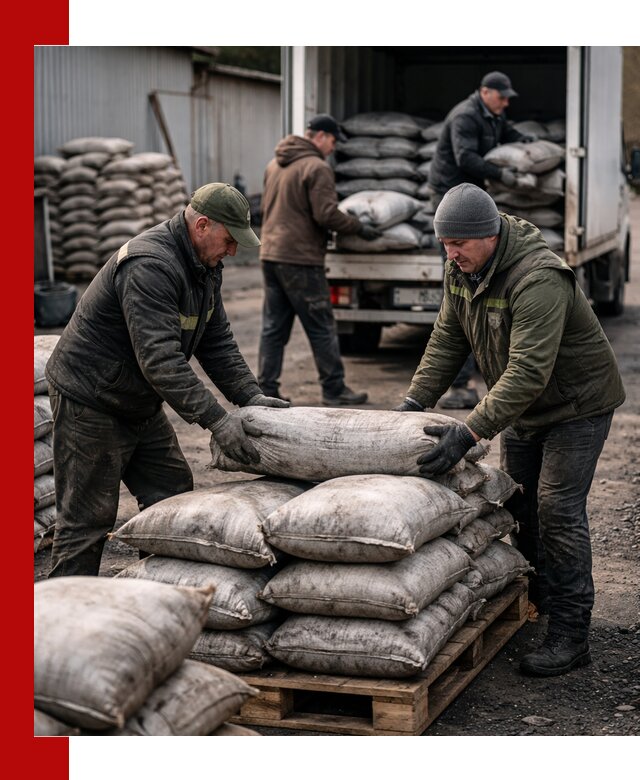 Доставка угля в мешках по выгодным ценам в Тейково