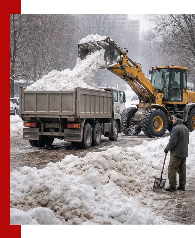 Вывоз снега грузовой техникой в Тейково оперативно и чисто