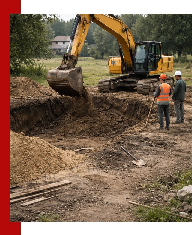 Рытье котлована под фундамент в Тейково (быстро и недорого)